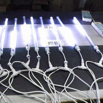 LED Meteor Tube Lights with 10 Tubes Per Set and Connection Cable, Waterproof for Outdoor Use